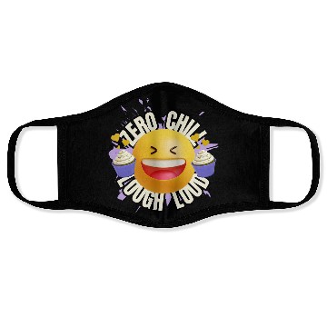 Discover Happy face with Cupcakes Design Face Masks