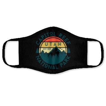 Discover Capitol Reef National Park Utah Nature Hiking Face Masks