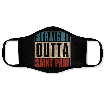 Discover Straight Outta Saint Paul Minnesota MN Face Masks