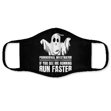 Discover Funny Ghost Hunter Ghostbuster Halloween Spooky Face Masks