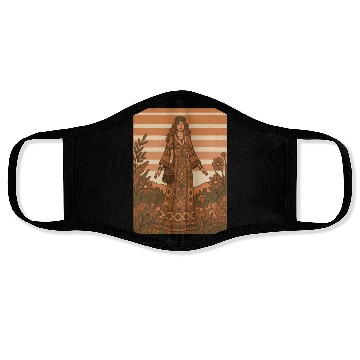 Discover Bohemian flower child Face Masks