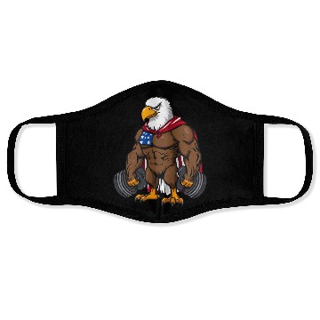 Discover Patriotic Gym Eagle – Stars & Stripes Fitness Desi Face Masks