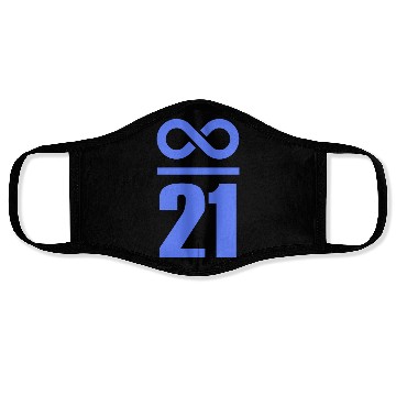 Discover Infinite through 21 Million Bitcoin Infinitely Val Face Masks