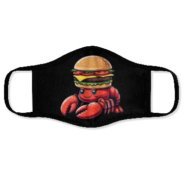 Discover Happy cartoon pineapple sweet tropical summer Face Masks