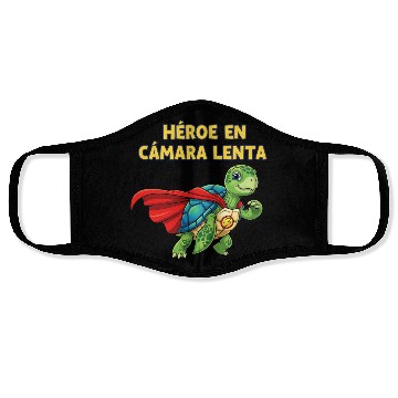 Discover Hero Turtle in Slow Motion Illustration Face Masks