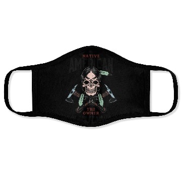 Discover Native American Skull Warrior Design Face Masks