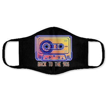 Discover Back to the 90s Retro Cassette Tape Face Masks