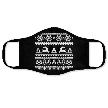 Discover Festive Winter Wonderland Pattern Face Masks