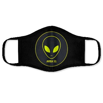 Discover Area 51 Alien Logo Face Masks
