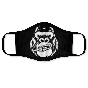 Discover Bold Gorilla Reflection Design Face Masks