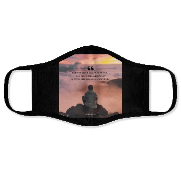 Discover Quiet Seasons Growth Inspirational Quote Face Masks