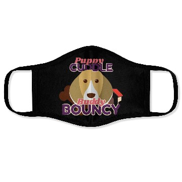 Discover Puppy Cuddle Buddy Bouncy Design Face Masks
