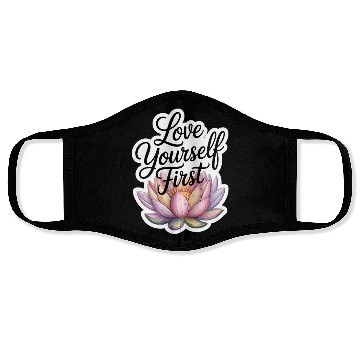 Discover Inspirational Lotus Floral Affirmation Face Masks