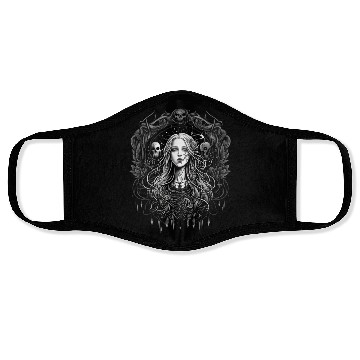 Discover Celestial Gothic Woman Art Face Masks