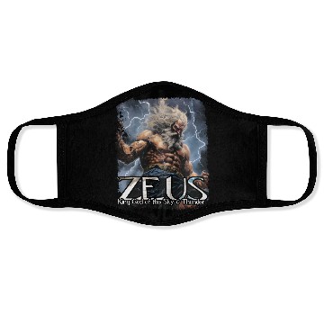 Discover Zeus Thunder God Face Masks