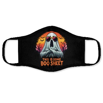 Discover "This is Some Boo Sheet" Funny Ghost Halloween Face Masks