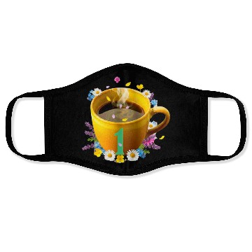 Discover Whimsical Coffee Celebration Mug Face Masks