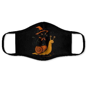 Discover Halloween Cat with Snail and Wizard Hat Face Masks