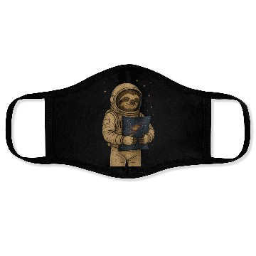 Discover Cosmic Sloth in Space Suit Face Masks