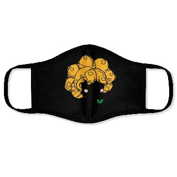 Discover Whimsical Fairy with Gold Curl Hair Face Masks