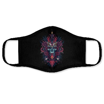 Discover Vivid Tribal Skull with Mandala Elements Face Masks