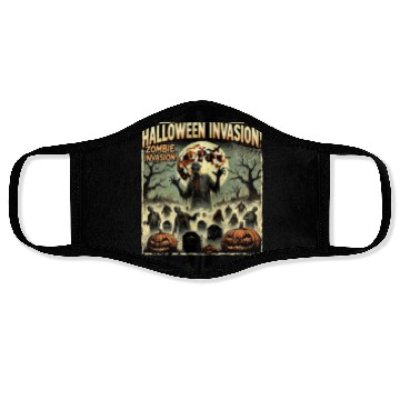 Discover Halloween Zombie Invasion Face Masks