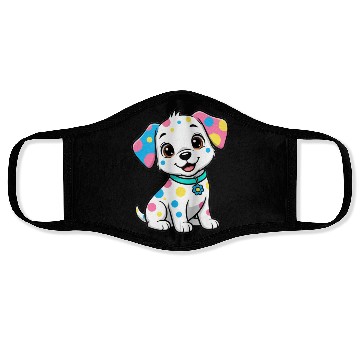 Discover Colorful Puppy Design Face Masks