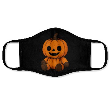 Discover Pumpkin Plush Toy with Jack-o'-Lantern Face Face Masks