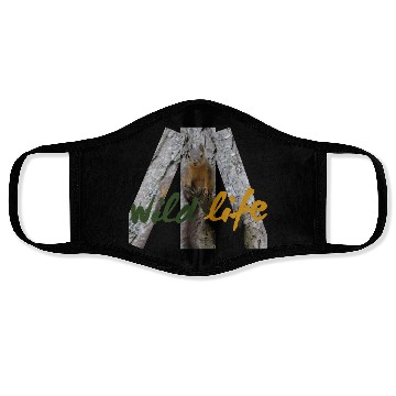 Discover Wild Life Squirrel  Face Masks