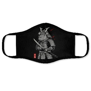 Discover Samurai Otter in Armor Face Masks