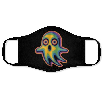 Discover Trippy Ghost Face Masks Vaporwave Psychedelic Rave EDM
