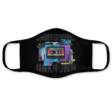 Discover Underground Cassette Tape Urban Art Face Masks