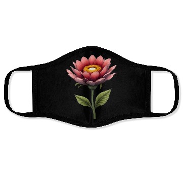 Discover Elegant Pink Lotus Blossom Design Face Masks