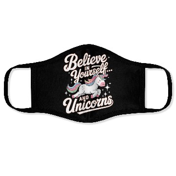 Discover Inspirational Unicorn and Self-Belief Design Face Masks