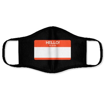 Discover Hello! My name is (RED) Face Masks