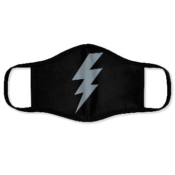 Discover thunder lightning bolt flash Face Masks