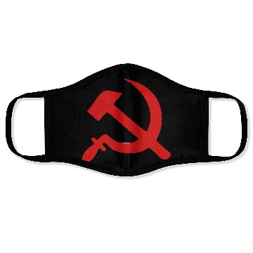 Discover hammer and sickle Face Masks