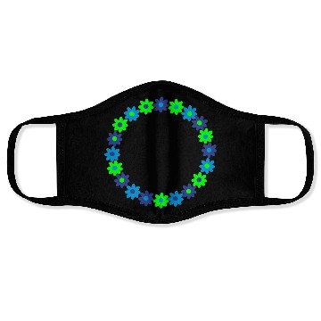 Discover Circle of flowers Face Masks