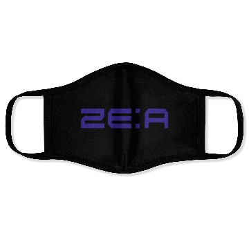 Discover ZE:A Logo Purple Face Masks