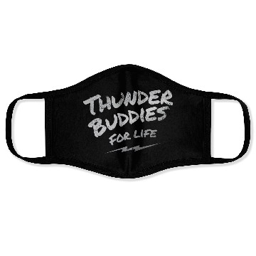 Discover thunder buddies for life – silver Face Masks