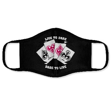 Discover LIVE TO DARE!!! Face Masks
