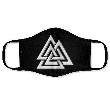 Discover Valknut, Wotan's Knot, Walknot, Odin, Valhalla Face Masks