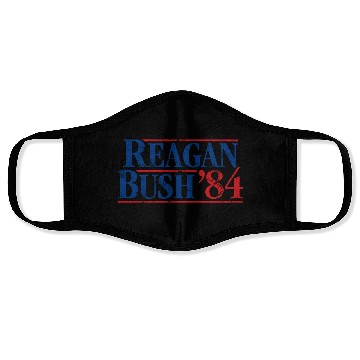 Discover Distressed Reagan - Bush ’84 Face Masks