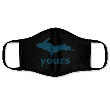 Discover Up Yours Michigan Funny Upper Peninsula Apparel Face Masks