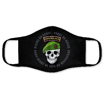 Discover 0398_irisharmyrangerskull2 Face Masks