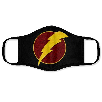 Discover Retro Super Hero Lightning Bolt Face Masks