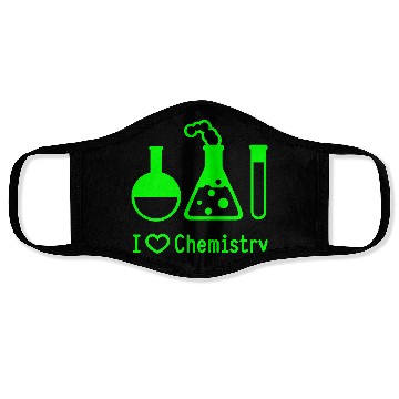 Discover I Love Chemistry Face Masks
