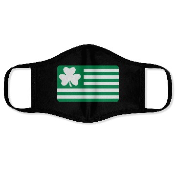 Discover Irish Shamrock flag Face Masks