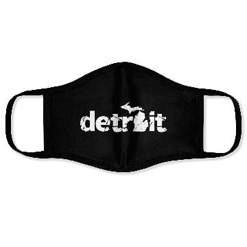 Discover DETROIT MICHIGAN Face Masks