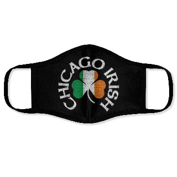 Discover Chicago Irish Shamrock Apparel Face Masks